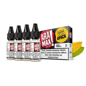 Aramax Green Tobacco (Kořeněný tabák) 4x10ml 12mg