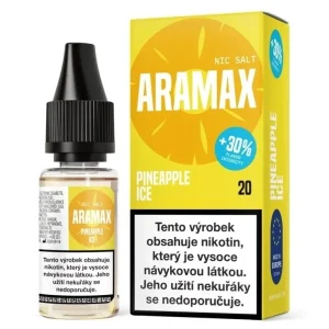Aramax Salt e-liquid Pineapple ICE 10ml 20mg Ledový ananas