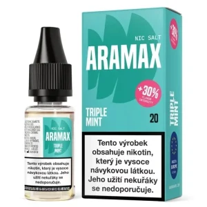 Aramax Salt e-liquid Triple Mint 10ml 20mg Máta s mentolem