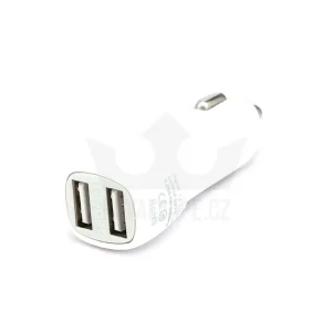 Autoadapter 2xUSB bílý
