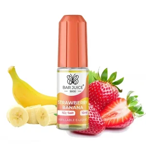 BAR Juice 5000 Salt Strawberry Banana 10mg 10ml Jahoda s banánem