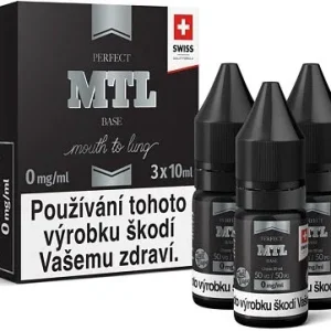 Beznikotinová báze JustVape MTL (50VG/50PG) 3x10ml - 0mg