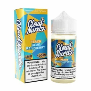 Cloud Nurdz Blue Raspberry Peach 3mg