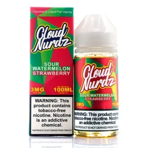 Cloud Nurdz Sour Watermelon Strawberry 3MG