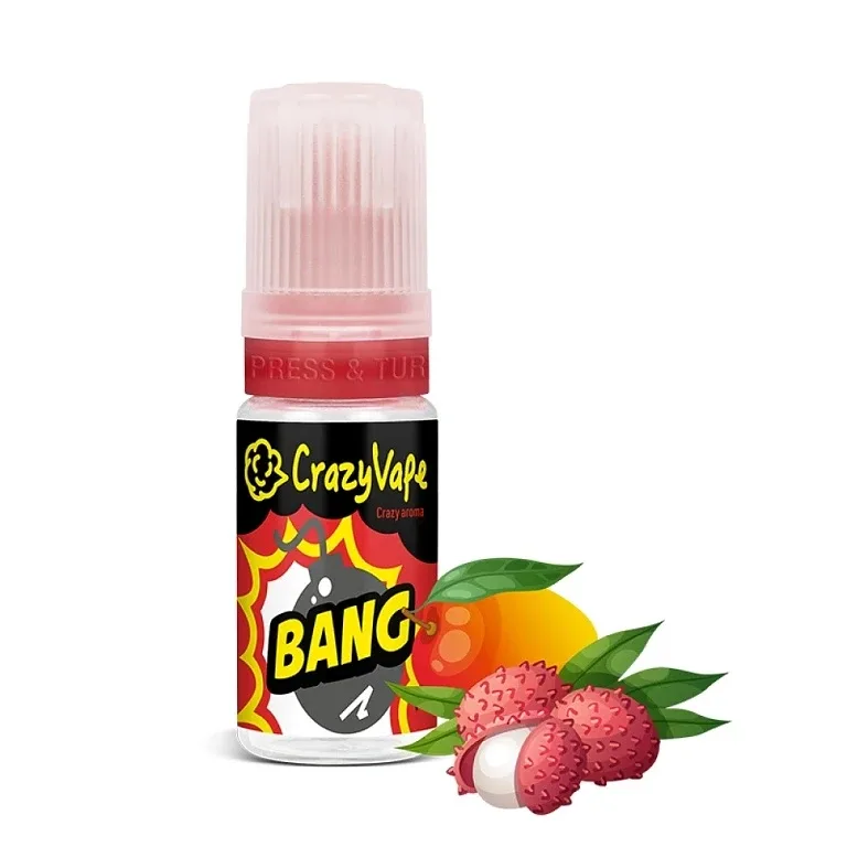 Crazy Vape BANG - Příchuť - 10ml Mango a liči