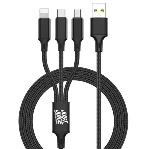 Dobíjecí kabel 3v1 Just Juice (Černý)