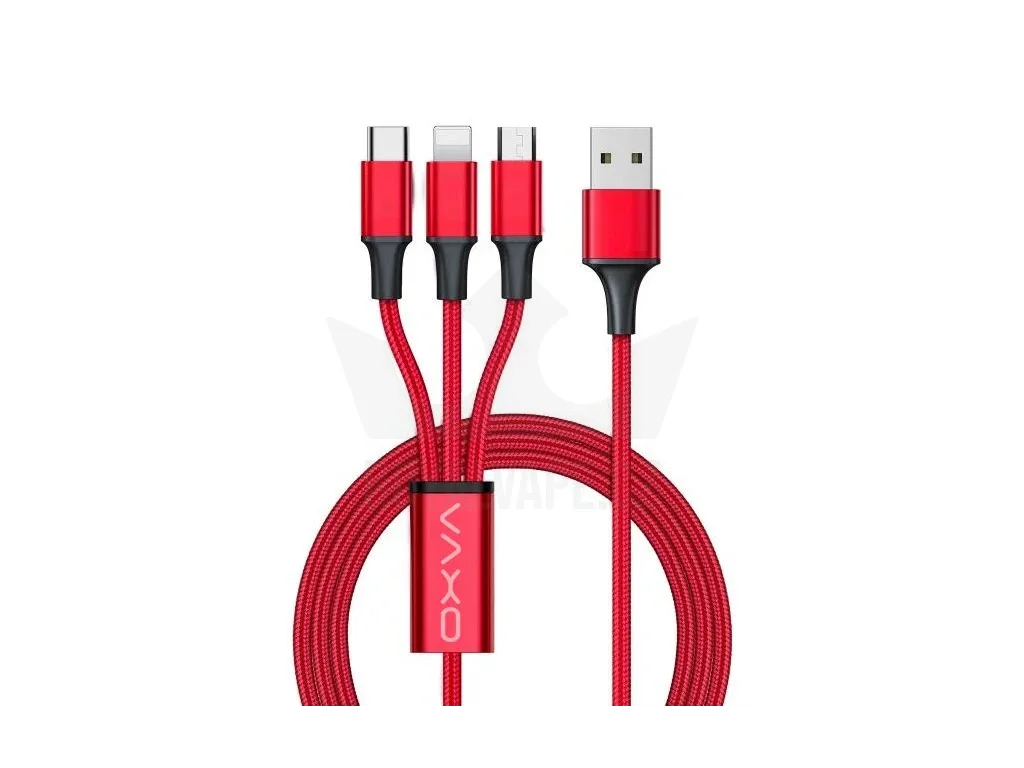 Dobíjecí kabel 3v1 OXVA (Červený)