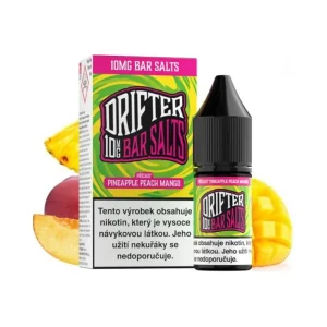 Drifter Bar Salts Pineapple Peach Mango 10ml 10mg Ananas, broskev a mango