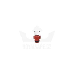 Drip Tip červený hliník sklo