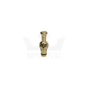 Drip Tip Ocel Lebka Zlatá