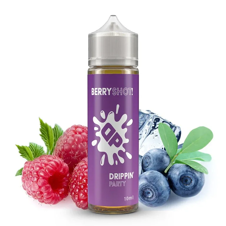 Drippin Party - S&V - Berryshot - 10ml Chladivé kyselé maliny a sladké borůvky