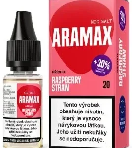 E-liquid Aramax Salt Raspberry Straw 10ml - 10mg