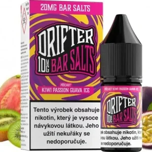 E-liquid Drifter Bar Salts Kiwi Passionfruit Guava Ice 10ml - 20mg