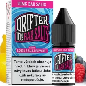 E-liquid Drifter Bar Salts Lemon and Blue Raspberry Ice 10ml - 20mg