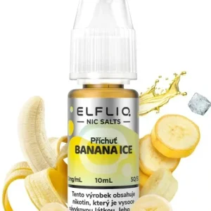 E-liquid ELFLIQ Nic SALT Banana Ice 10ml - 10mg