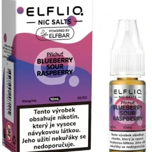 E-liquid ELFLIQ Nic SALT Blueberry Sour Raspberry 10ml - 10mg