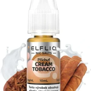 E-liquid ELFLIQ Nic SALT Cream Tobacco 10ml - 10mg