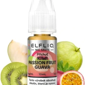 E-liquid ELFLIQ Nic SALT Kiwi Passion Fruit Guava 10ml - 20mg