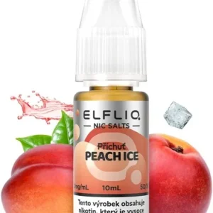E-liquid ELFLIQ Nic SALT Peach Ice 10ml - 10mg