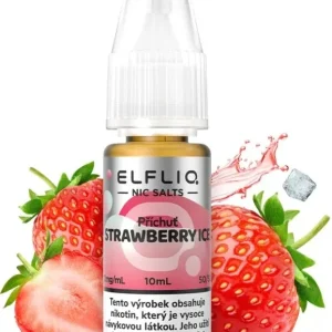 E-liquid ELFLIQ Nic SALT Strawberry Ice 10ml - 20mg