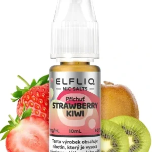 E-liquid ELFLIQ Nic SALT Strawberry Kiwi 10ml - 10mg