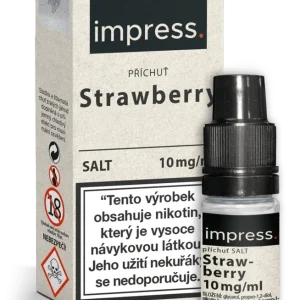 E-liquid IMPRESS SALT Strawberry 10ml - 10mg