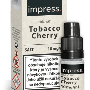 E-liquid IMPRESS SALT Tobacco Cherry 10ml - 10mg