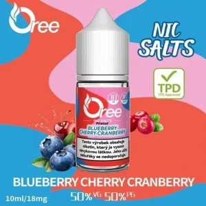 E-liquid Oree SALT Blueberry cherry cranberry 10ml - 18mg