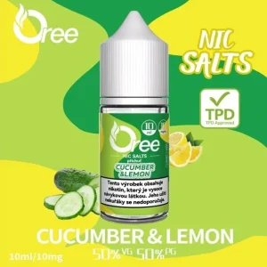 E-liquid Oree SALT Cucumber Lemon 10ml - 10mg