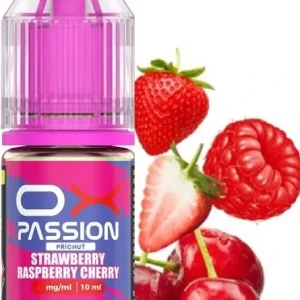 E-liquid OXVA OX PASSION Salts Strawberry Raspberry Cherry 10ml - 10mg