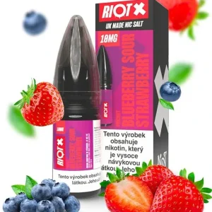 E-liquid RIOT X Salt Blueberry Sour Strawberry 10ml - 20mg