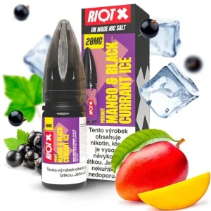 E-liquid RIOT X Salt Mango & Blackcurrant Ice 10ml - 20mg