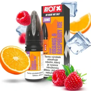 E-liquid RIOT X Salt Orange & Raspberry Ice 10ml - 10mg
