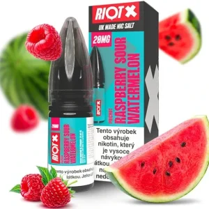 E-liquid RIOT X Salt Raspberry Sour Watermelon 10ml - 10mg