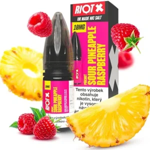 E-liquid RIOT X Salt Sour Pineapple Raspberry 10ml - 10mg