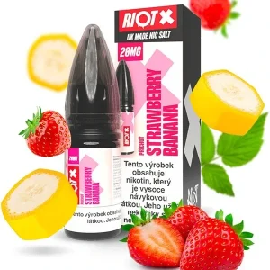 E-liquid RIOT X Salt Strawberry Banana 10ml - 20mg