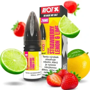 E-liquid RIOT X Salt Strawberry Lemon & Lime 10ml - 10mg