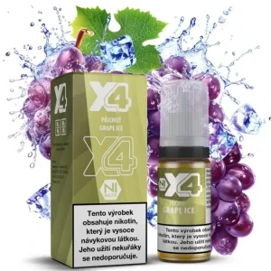 E-liquid X4 Bar Juice Grape Ice 10ml - 20mg