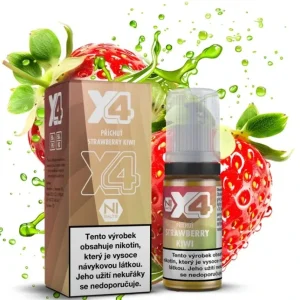 E-liquid X4 Bar Juice Strawberry Kiwi 10ml - 10mg