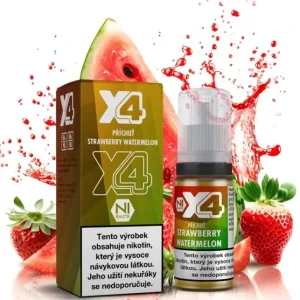 E-liquid X4 Bar Juice Strawberry Watermelon 10ml - 10mg