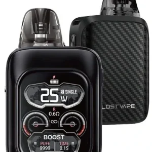 Elektronická cigareta Lost Vape URSA Baby 3 Pro Pod 1300mAh Black Carbon