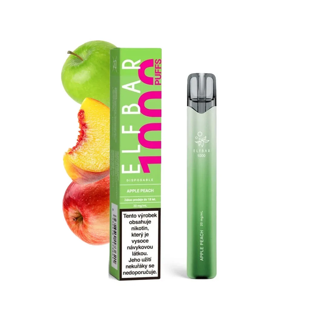 Elf Bar 1000 Disposable Pod Kit (Apple Peach) 20mg