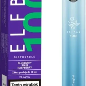 Elf Bar 1000 elektronická cigareta 20mg Blueberry Sour Raspberry