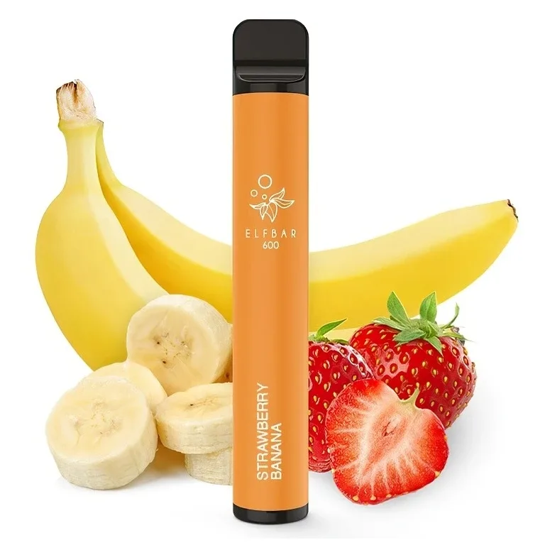 Elf Bar 600 - 20mg - Strawberry Banana (Jahoda s banánem) - PO EXPIRACI