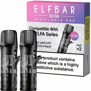 Elf Bar ELFA EMPTY Pods cartridge 1,1ohm 2Pack