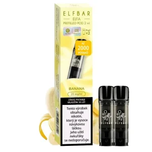 Elf Bar ELFA Pod - přednaplněná Cartridge - Banana - 20mg - 2ks - VÝPRODEJ