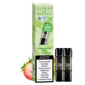 Elf Bar ELFA Pod - přednaplněná Cartridge - Strawberry Kiwi - 20mg - 2ks - VÝPRODEJ