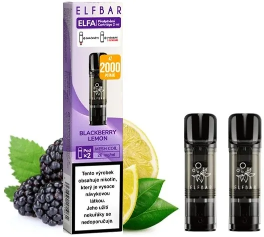 Elf Bar ELFA Pods cartridge 2Pack Blackberry Lemon 20mg
