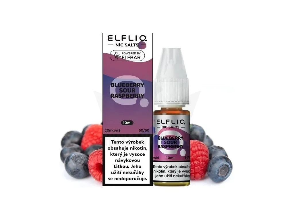 Elf Bar Elfliq - Salt e-liquid - Blueberry Sour Raspberry