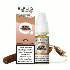 Elf Bar Elfliq - Salt e-liquid - Cream Tobacco - 10ml - 20mg